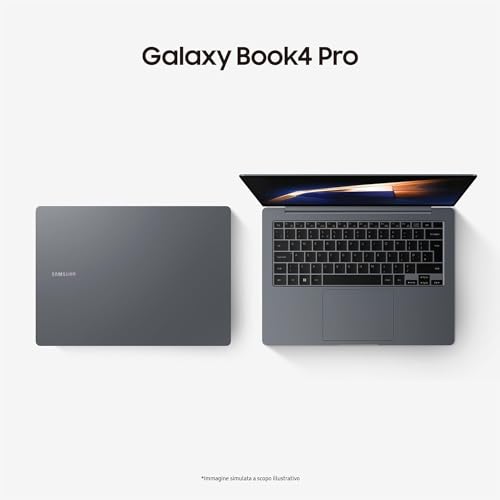Samsung Galaxy Book4 Pro Intel Core Ultra 7 155H 16GB Intel Arc Graphics 1TB 14" WQXGA+ Win Pro 11 - Disponibile in 2-4 giorni lavorativi Samsung