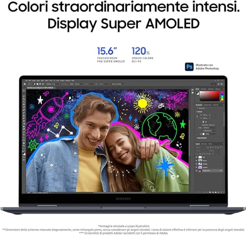 Samsung Galaxy Book4 360 Intel Core 7 150U 16GB Intel Iris Xe Graphics 512GB 15.6" Full HD Win Pro 11 - Disponibile in 2-4 giorni lavorativi Samsung