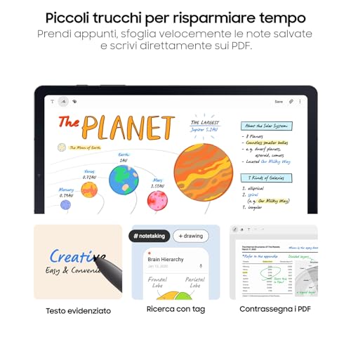 Samsung Galaxy Tab S6 Lite 128GB 10.4" Wi-Fi Android Grey - Disponibile in 2-4 giorni lavorativi Samsung