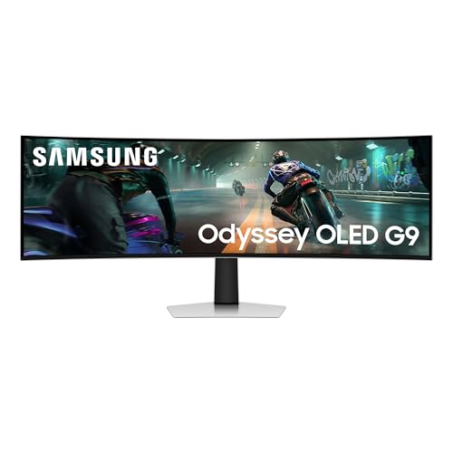 Samsung Odyssey G9 Monitor Curvo 49" OLED 144Hz DQHD 0,03ms G-SYNC Hub USB HDMI/DisplayPort - Disponibile in 2-4 giorni lavorativi Samsung