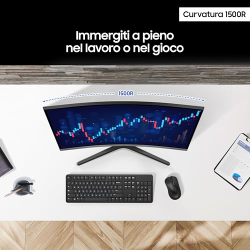 Samsung S39GD Monitor Curvo 32" VA 100Hz Full HD 4ms Multimediale HDMI/VGA - Disponibile in 2-4 giorni lavorativi Samsung