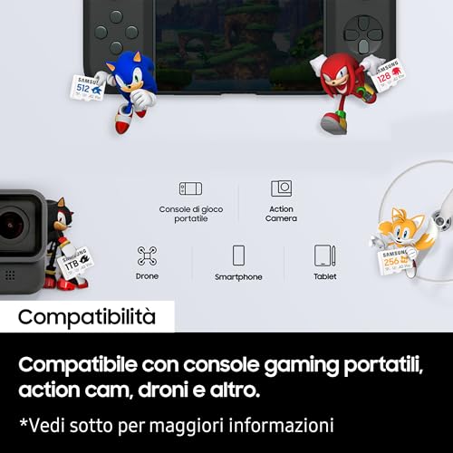 Samsung Sonic PRO Plus Scheda MicroSDXC 256GB - Limited Edition - Disponibile in 2-4 giorni lavorativi Samsung