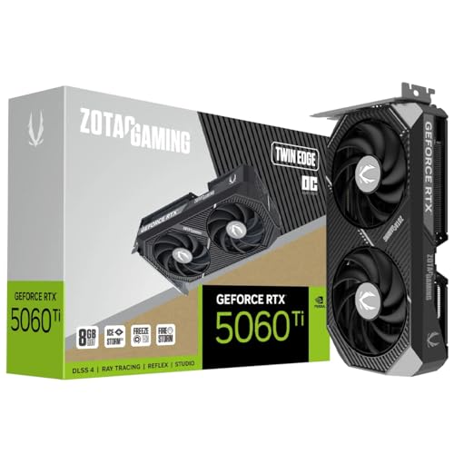 ZOTAC GeForce RTX 5060 Ti Twin Edge OC 8GB GDDR7 DLSS4 1*HDMI/3*DisplayPort PCi Ex 5.0 16x - Disponibile in 2-4 giorni lavorativi ZOTAC