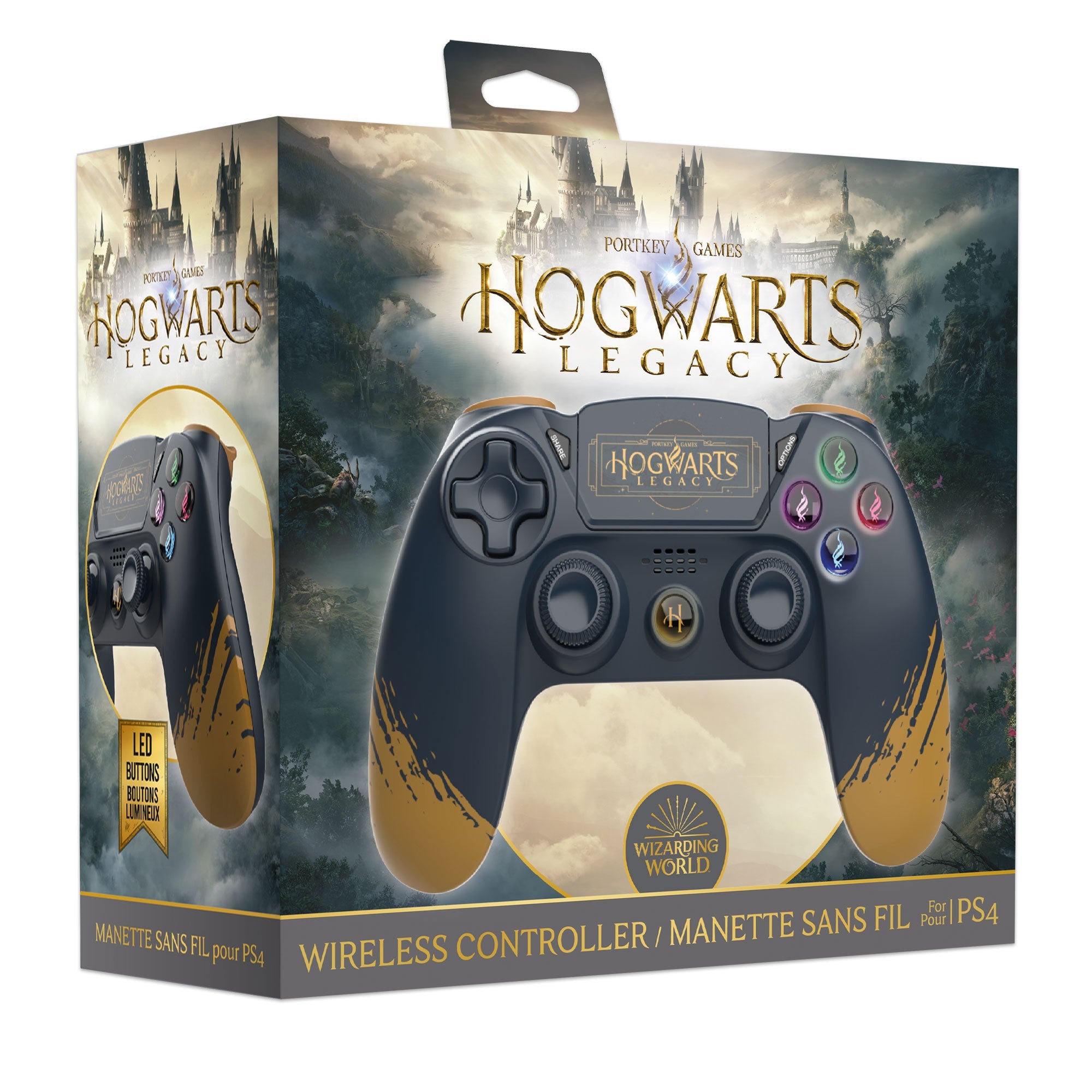 FREAKS AND GEEKS Harry Potter-Wireless Controller for PS4 with 3,5mm jack slot-Hogwarts Legacy Trade Invaders