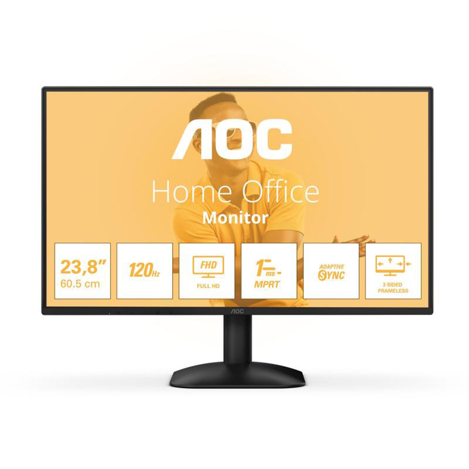 AOC 24B31H Monitor 23,8" (28") Full HD IPS 120HZ 1ms Adaptive Sync - Disponibile in 2-4 giorni lavorativi GameSIDE&Tech