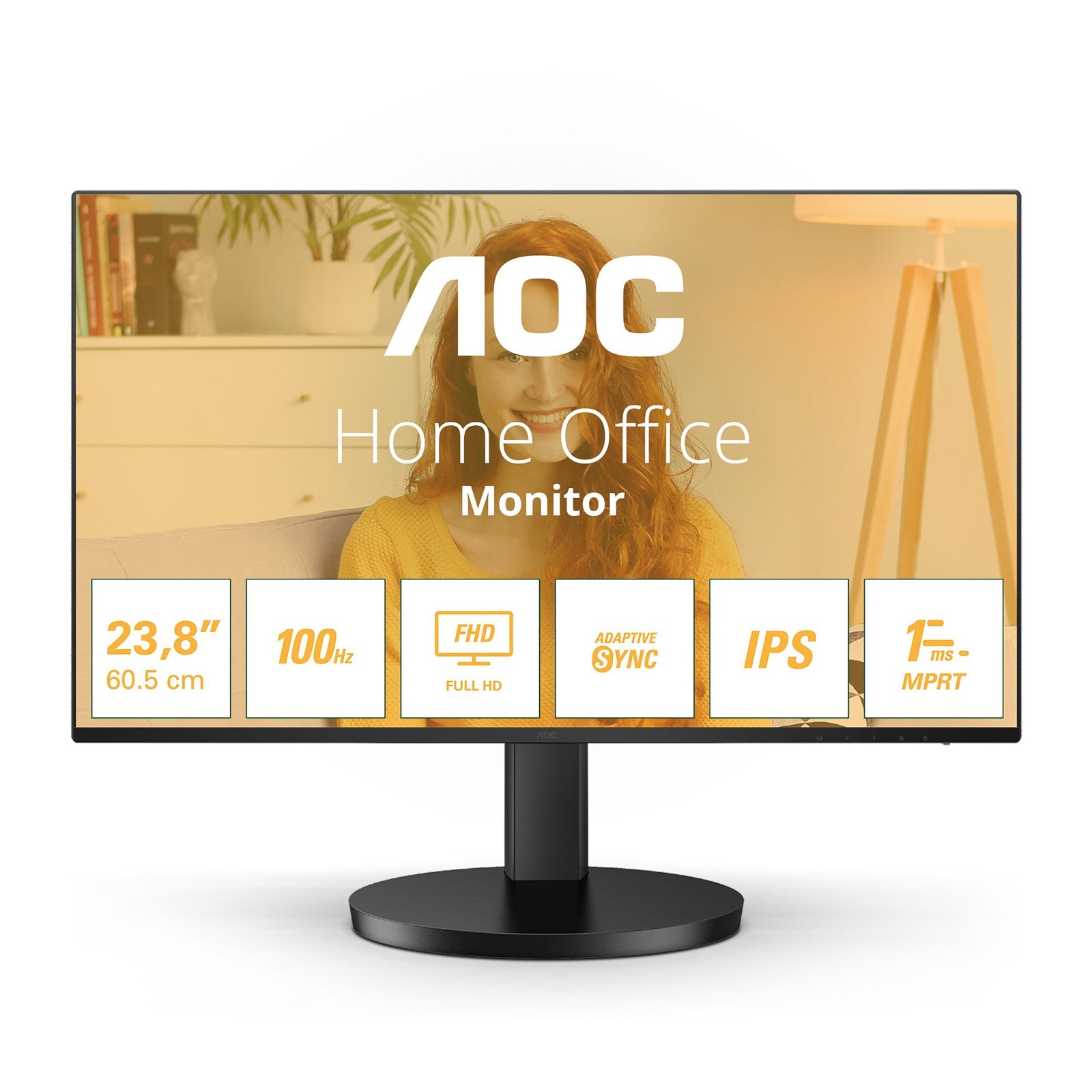 AOC 24B3HA2 Monitor 23,8" IPS 100Hz Full HD 1ms Multimediale HDMI/VGA AOC