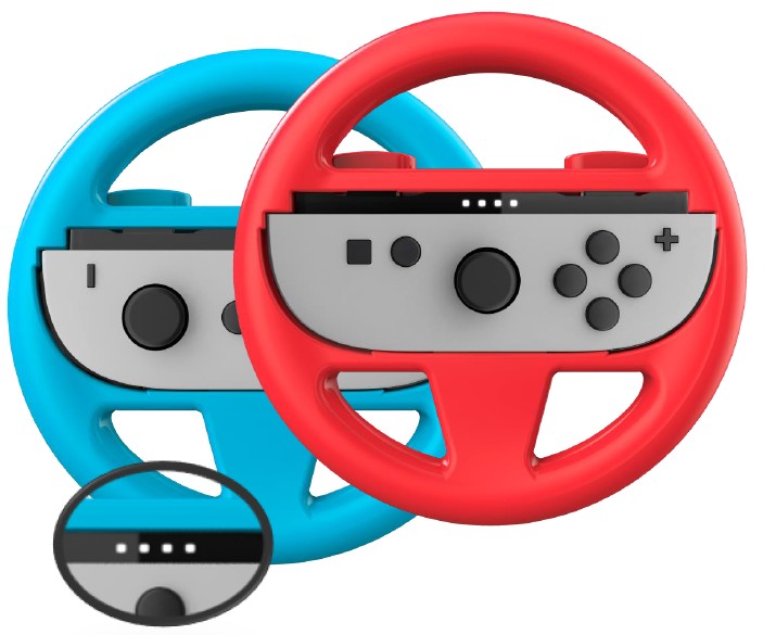 NACON Doppio volante per Joy-Con  Switch 2, Rosso/Blu Big Ben