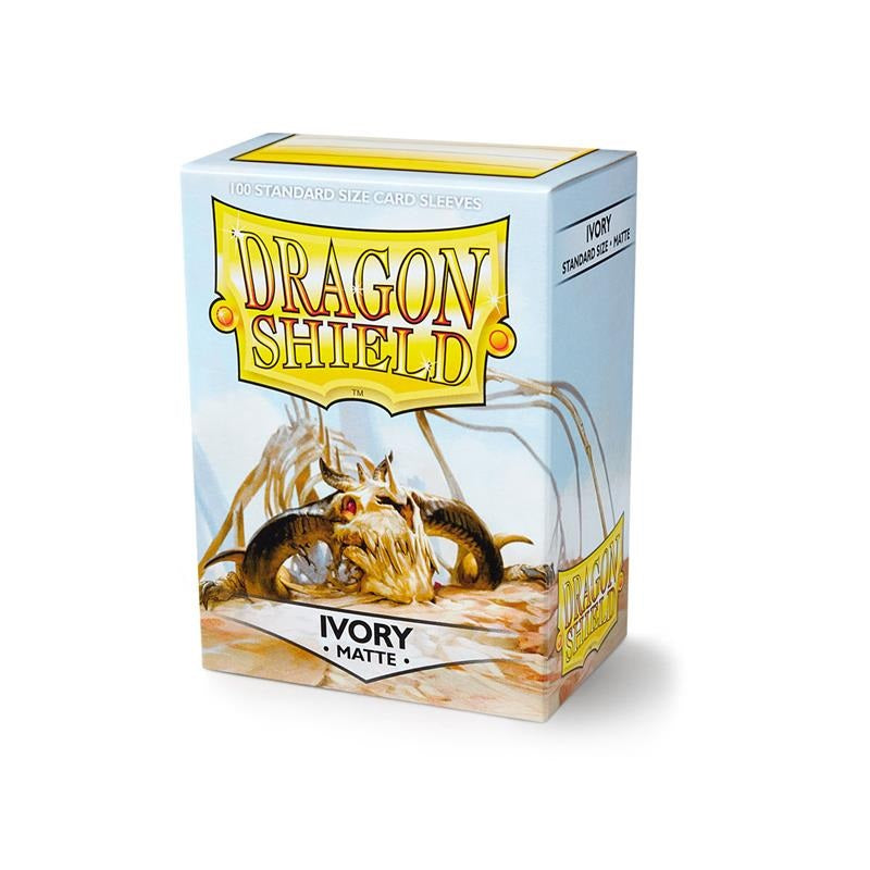 DRAGON SHIELD Standard Sleeves - Matte Ivory (100 Sleeves) - Disponibile in 2/3 giorni lavorativi Dragon Shield