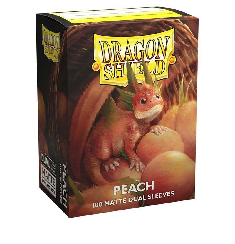 DRAGON SHIELD Dual Matte Sleeves - Peach 'Piip' (100 Sleeves) - Disponibile in 2/3 giorni lavorativi Dragon Shield