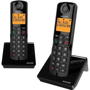 Telefono Cordless Alcatel S280 Duo Black - Disponibile in 2-3 giorni lavorativi Alcatel