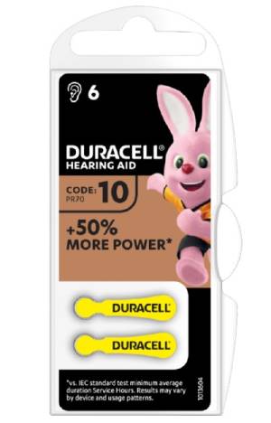 Duracell Batterie AcusticheMedical ActiveAir DA10 1Cnf/6pz - Disponibile in 2-3 giorni lavorativi Duracell