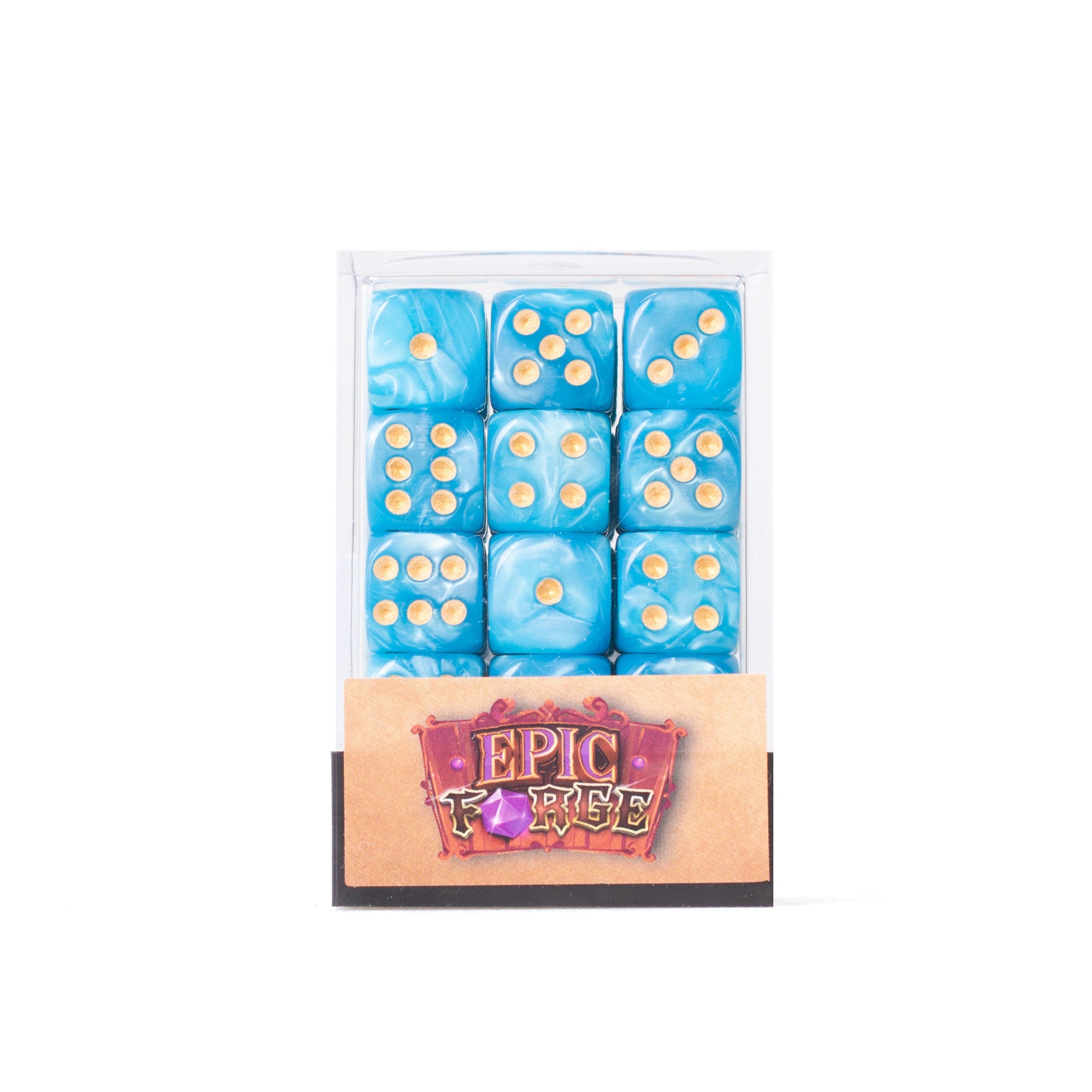 EPIC FORGE 36 Dices pack 6 sides - 12mm - Blue - Disponibile in 2/3 giorni lavorativi Trade Invaders