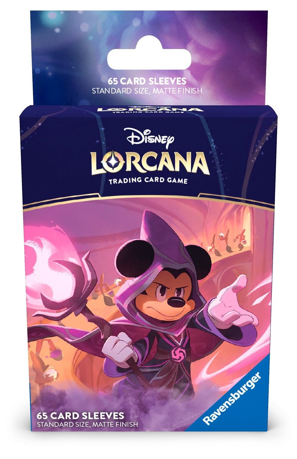 RAVENSBURGER Disney: Lorcana - Set 8 Il Regno di Jafar - 65 Buste Protettive- Mickey Mouse - Wayward Sorcerer - Disponibile in 2/3 giorni lavorativi Ravensburger TCG