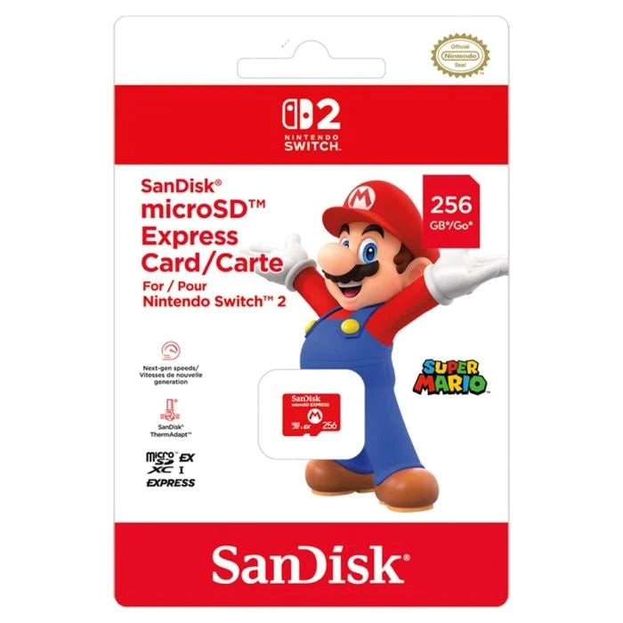Switch 2 Micro SDXC Express SanDisk 256GB for Nintendo Sandisk