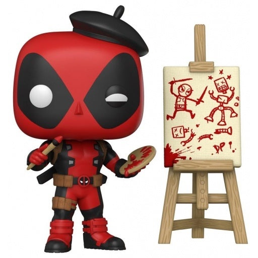 FUNKO POP Marvel: Deadpool - 887 Deadpool as French Painter (Exclusive) 9 cm - Disponibile in 2/3 giorni lavorativi Funko