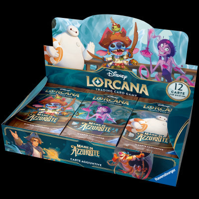RAVENSBURGER DISNEY: LORCANA - SET 6 MARE DI AZZURRITE BOOSTER DISPLAY (24 BUSTE) - ITA Ravensburger TCG
