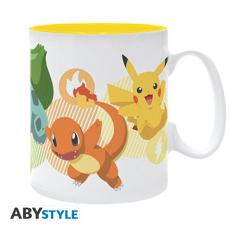 ABYSTYLE POKEMON - Tazza 460 ml: "Pikachu and starters - Disponibile in 2/3 giorni lavorativi Abystyle