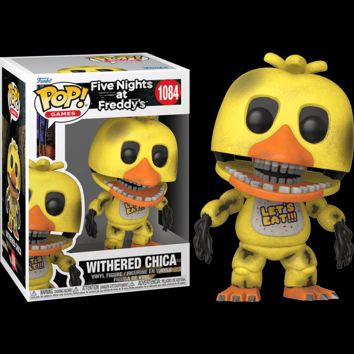 FUNKO Pop! Games: Five Nights at Freddy's - Withered Chica #1084 9 cm - Disponibile in 2/3 giorni lavorativi Funko
