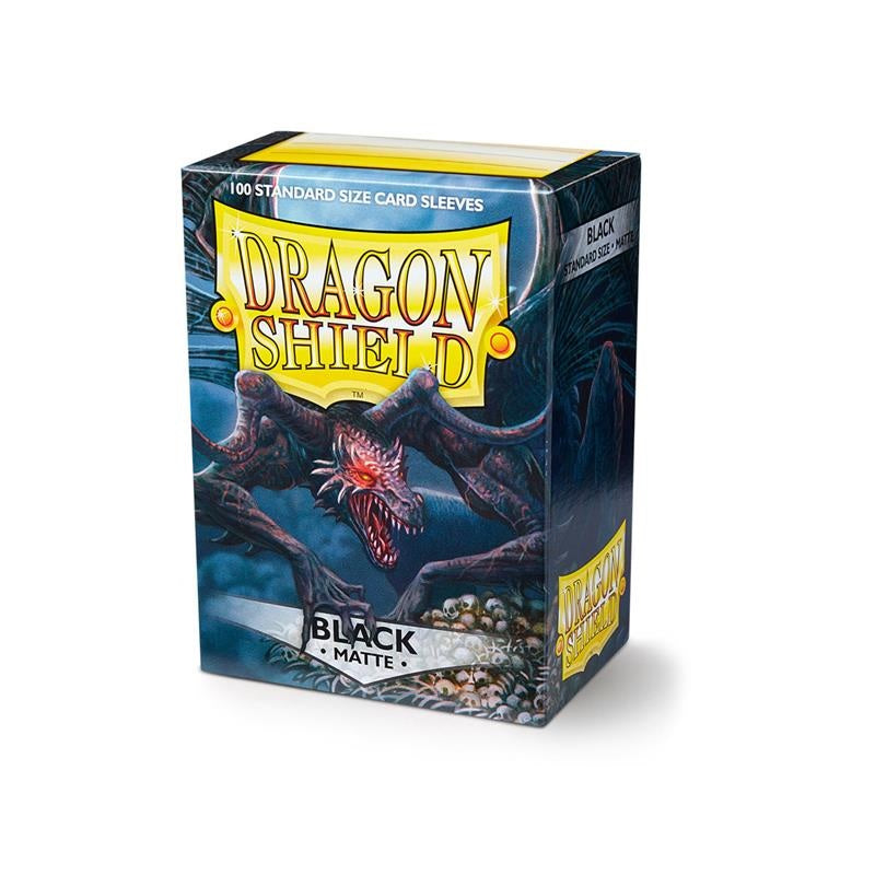 DRAGON SHIELD Standard Sleeves - Matte Black (100 Sleeves) - Disponibile in 2/3 giorni lavorativi Dragon Shield