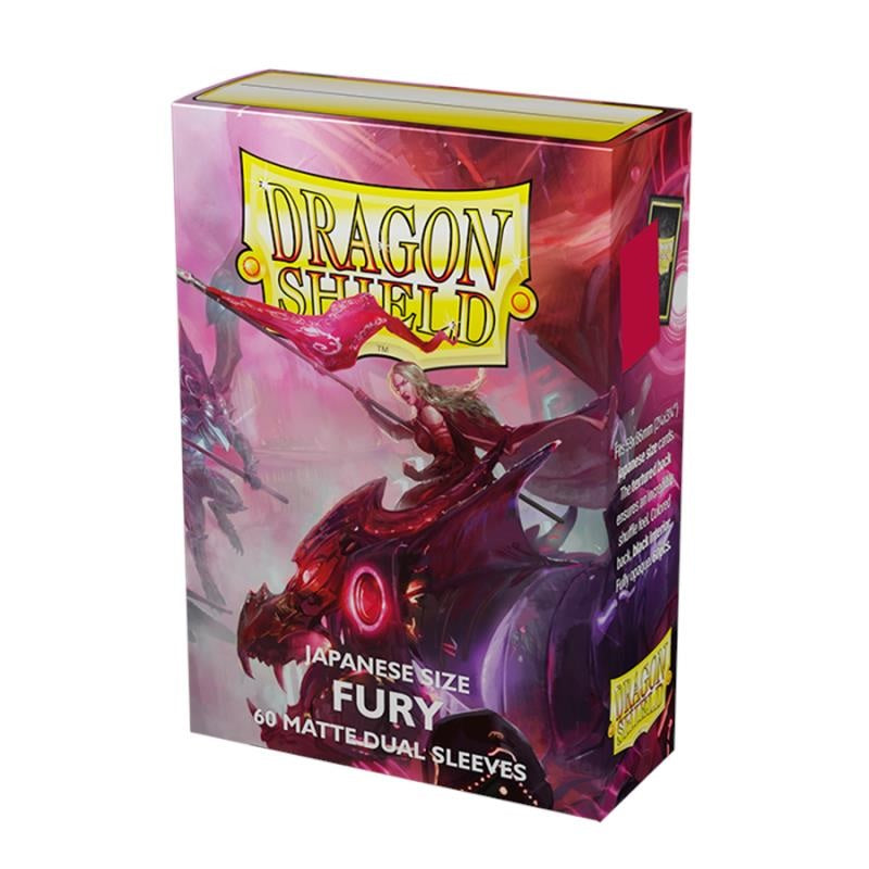 DRAGON SHIELD Small Sleeves - Japanese Matte Dual Fury (60 Sleeves) - Disponibile in 2/3 giorni lavorativi Dragon Shield
