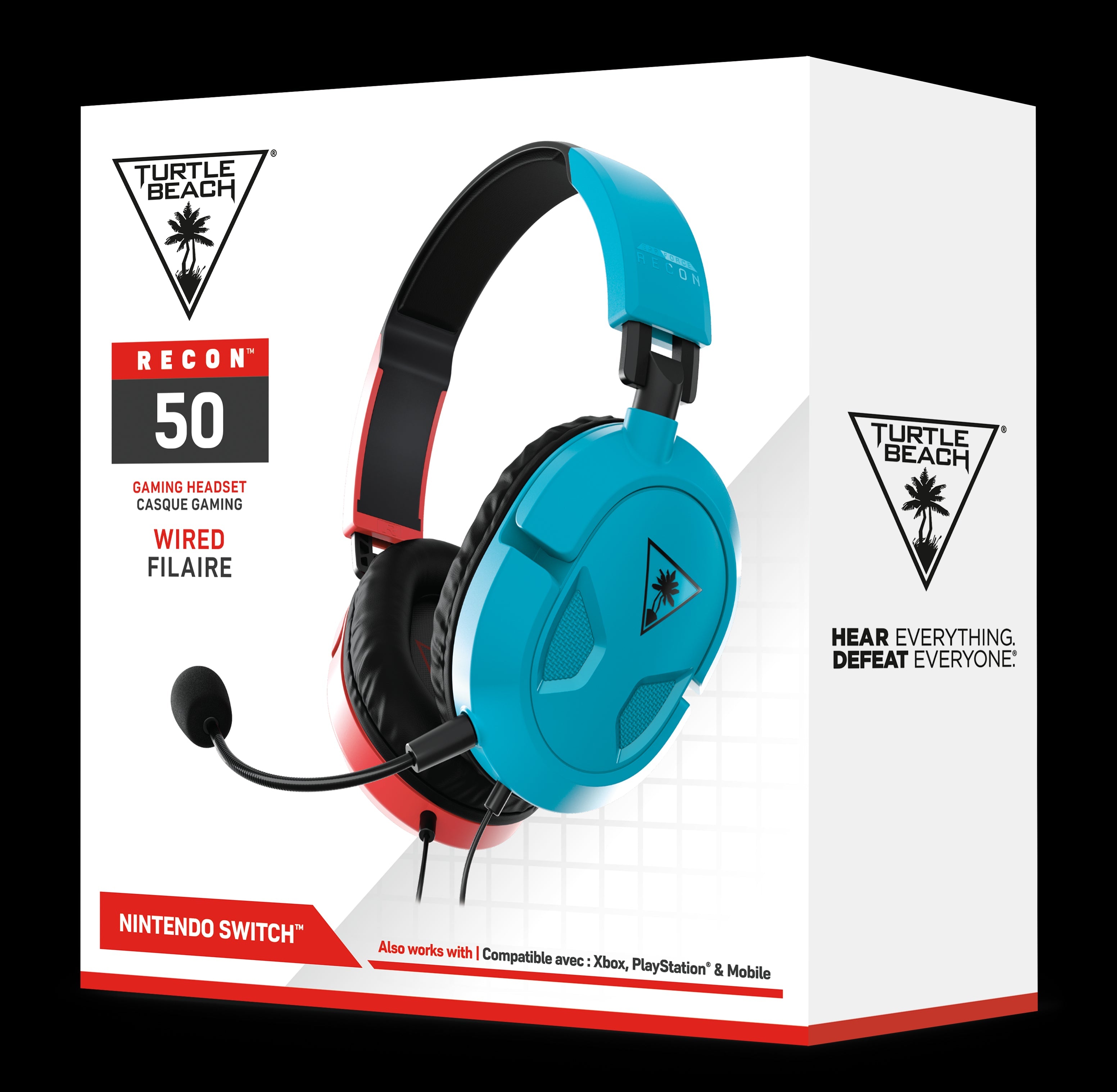 TURTLE BEACH cuffie gaming Ear Force Recon 50P Red/Blue (Cuffia con microfono per PS4/XBOX ONE/PC/MAC/MOBILE) Turtle Beach
