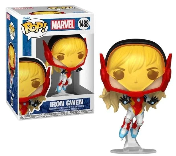 FUNKO POP Marvel: Spider Gwen Gwenverse- Iron Gwen 9 cm - Disponibile in 2/3 giorni lavorativi Funko