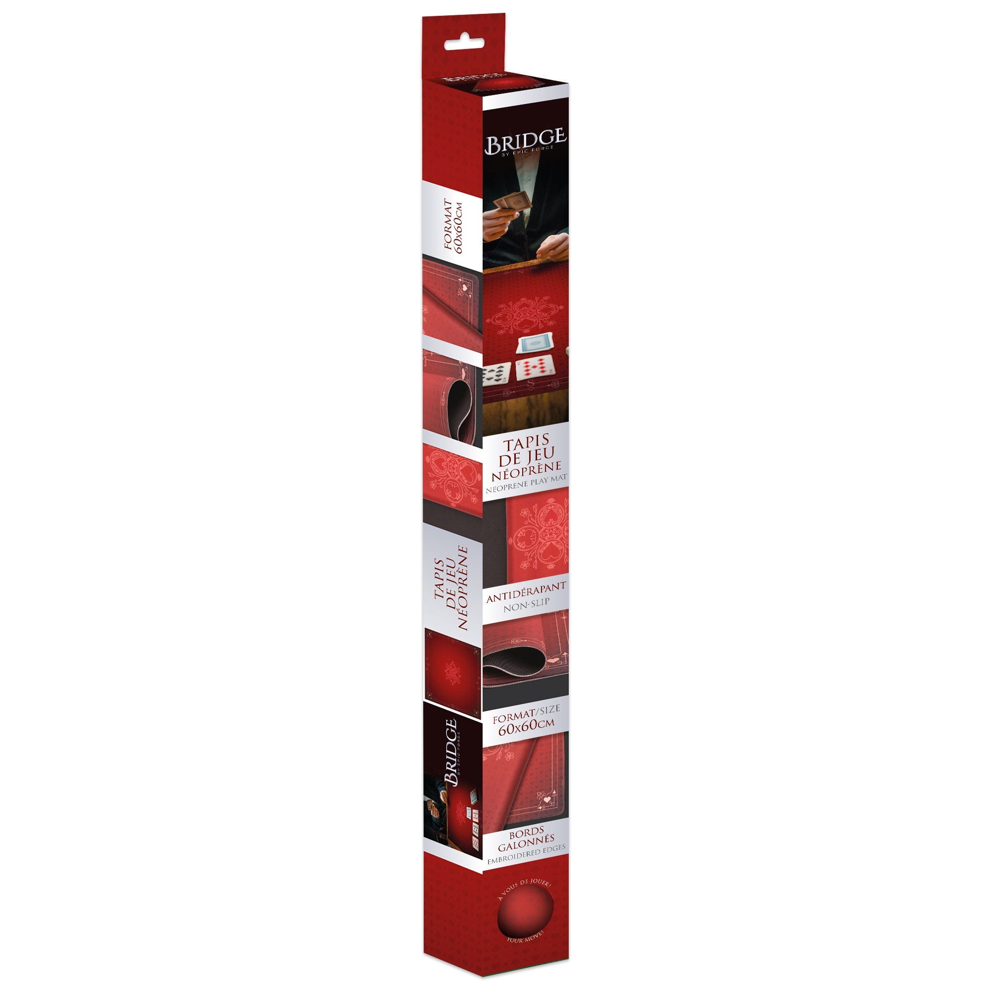 EPIC FORGE Neoprene Game Mat 60 x 60 cm Red - Disponibile in 2/3 giorni lavorativi Trade Invaders
