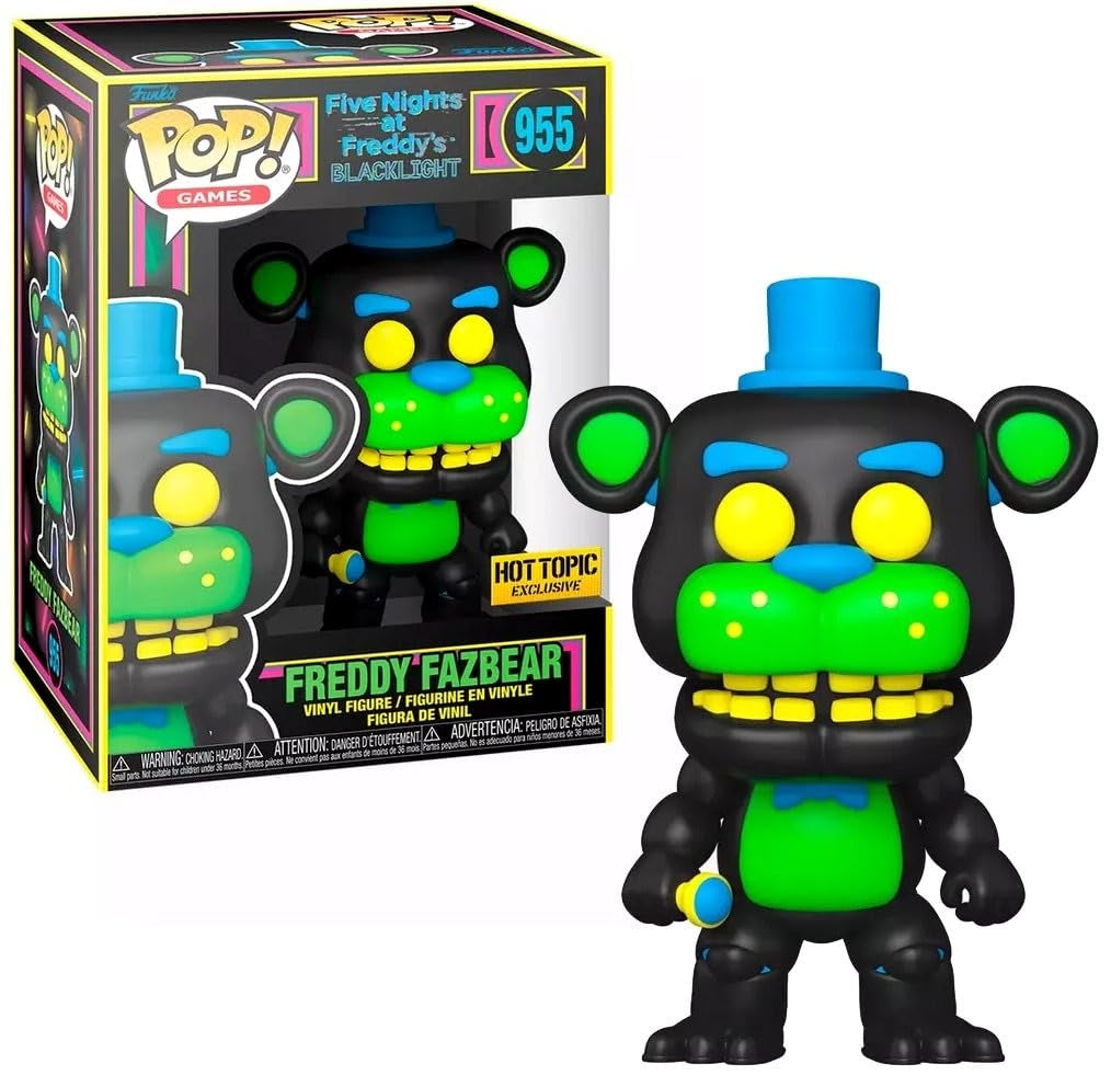 FUNKO POP Five Nights At Freddy's - 955 Freddy Fazbear Blacklight (Exclusive) 9 cm - Disponibile in 2/3 giorni lavorativi Funko