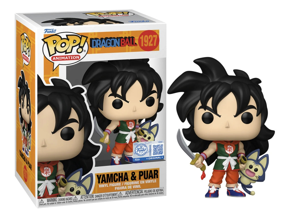 FUNKO POP Animation: Dragon Ball - 1927 Yamcha & Puar (Exclusive) 9 cm - Disponibile in 2/3 giorni lavorativi Funko