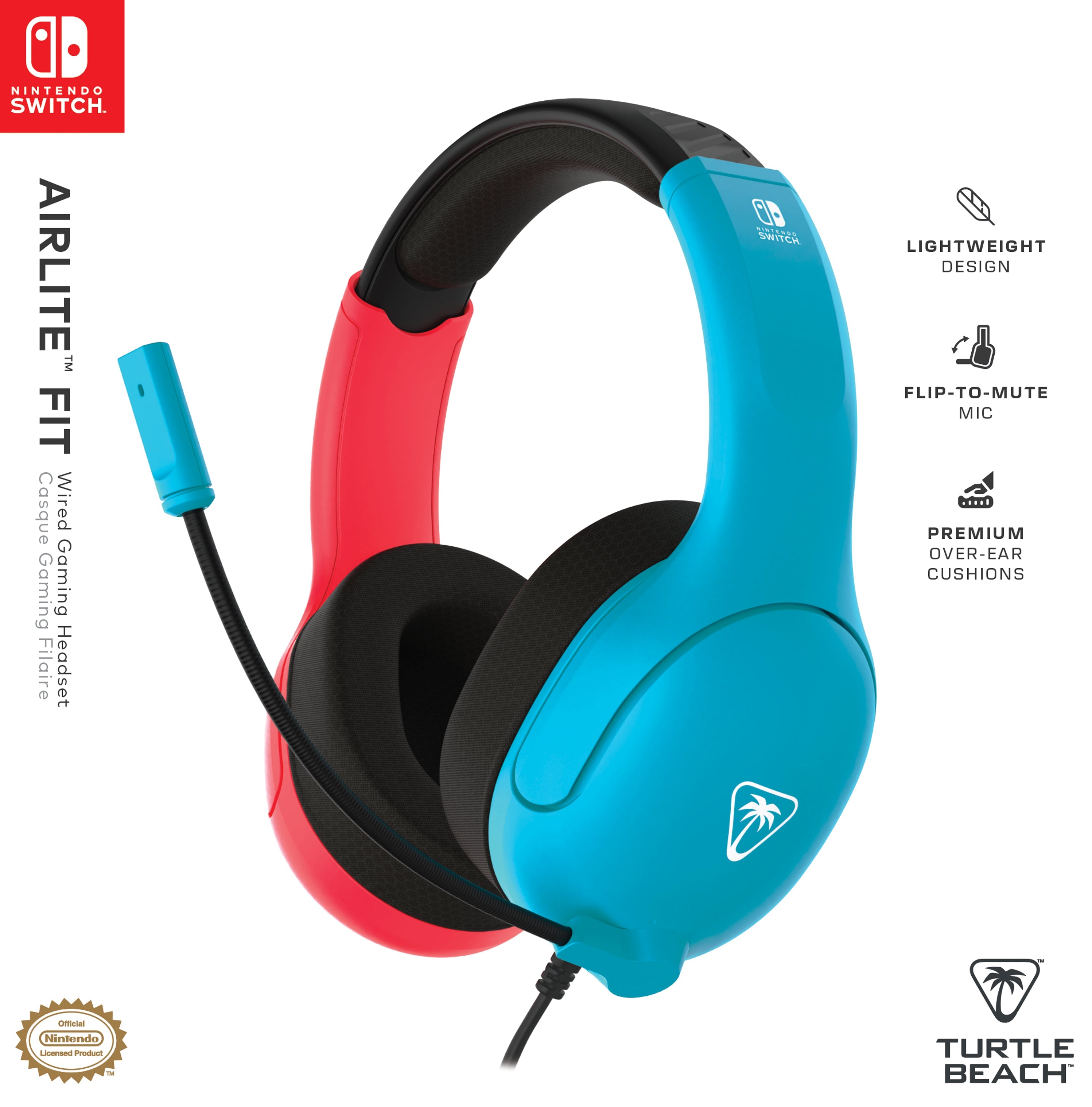 Switch TURTLE BEACH Cuffie Gaming Airlite Fit NSW Neon B&R INT - Disponibile in 2/3 giorni lavorativi Turtle Beach