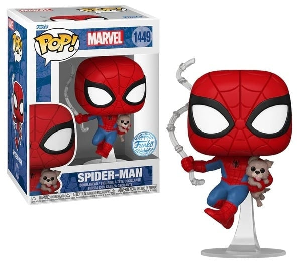 FUNKO POP Marvel - 1449 Spider-Man with sandwich (Exclusive) 9 cm - Disponibile in 2/3 giorni lavorativi Funko