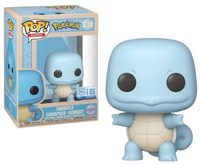 FUNKO POP Pokemon - 504 Squirtle (Soft Color) (Exclusive) 9 cm Funko