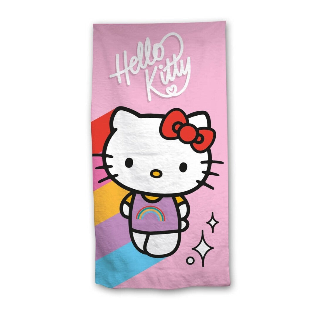 AYMAX - HELLO KITTY - Rainbow - Beach Towel 70x140cm AyMax
