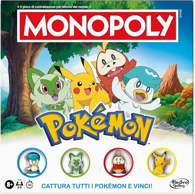 MONOPOLY - POKEMON - Disponibile in 2/3 giorni lavorativi Hasbro