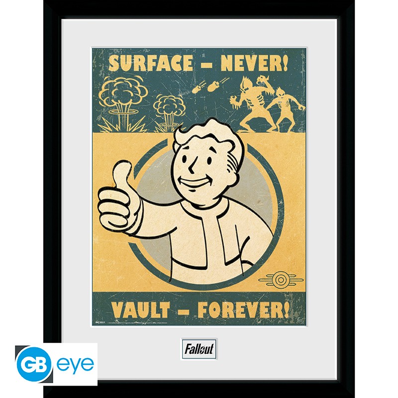 ABYSTYLE FALLOUT - Poster Incorniciato:"Vault Forever" (30x40) Abystyle