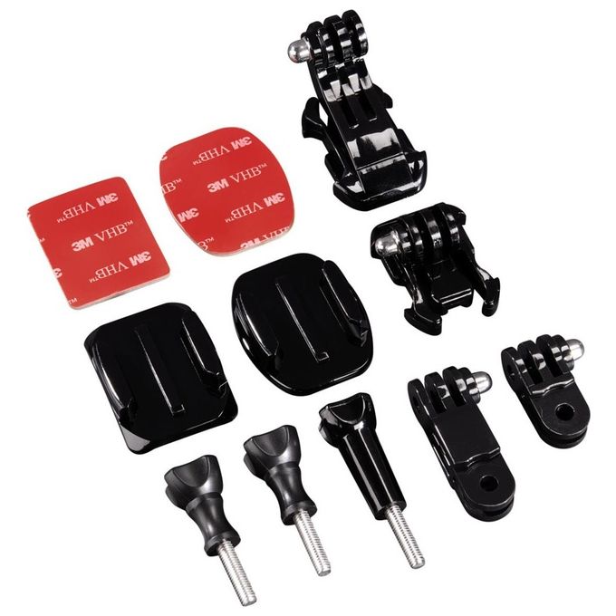 Hama Set Accessori di Fissaggio per GoPro Nero - Disponibile in 3-4 giorni lavorativi