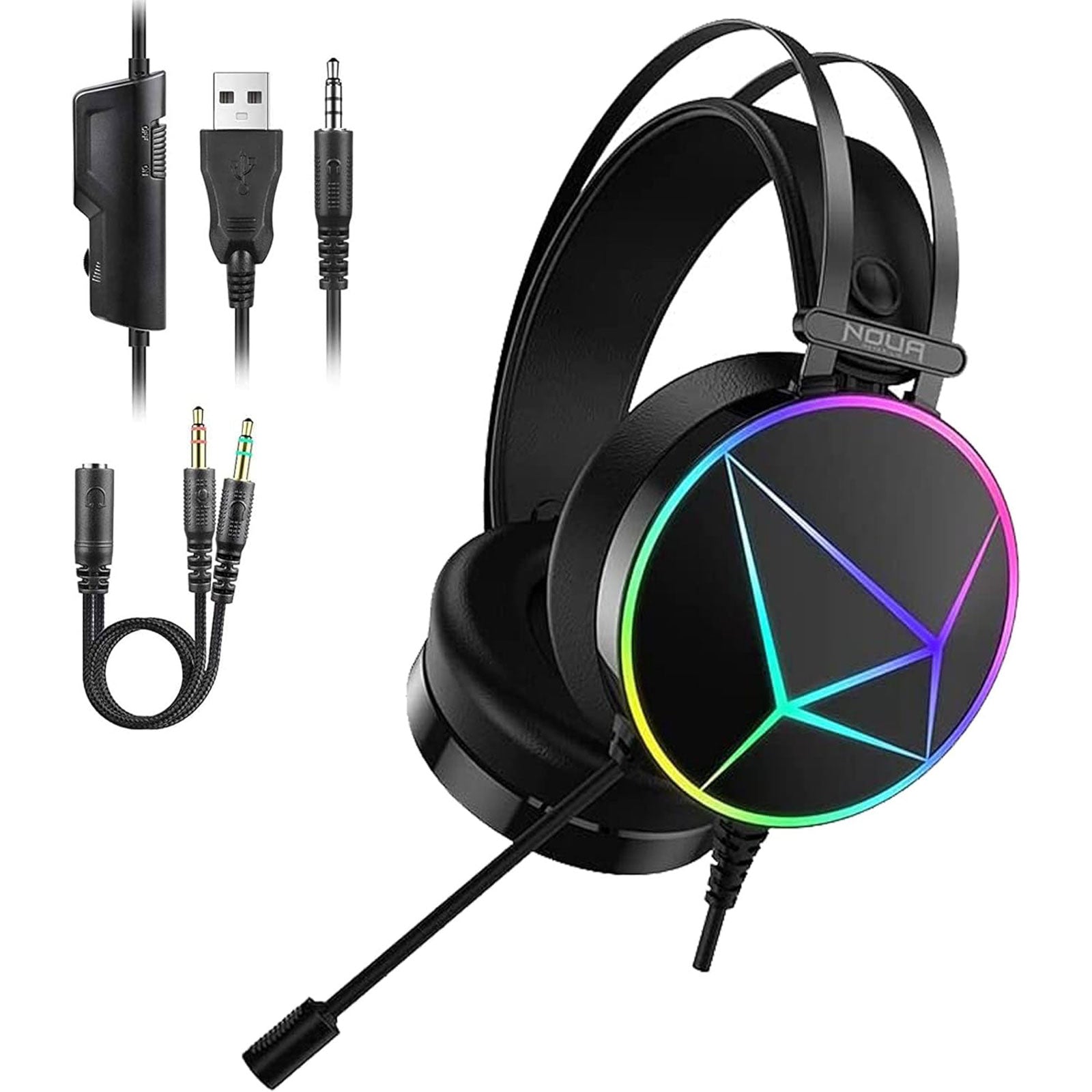 Noua Reaper Cuffie Gaming Usb Jack 3.5mm Stereo Headset con Microfono - Disponibile in 2-4 giorni lavorativi GameSIDE&Tech