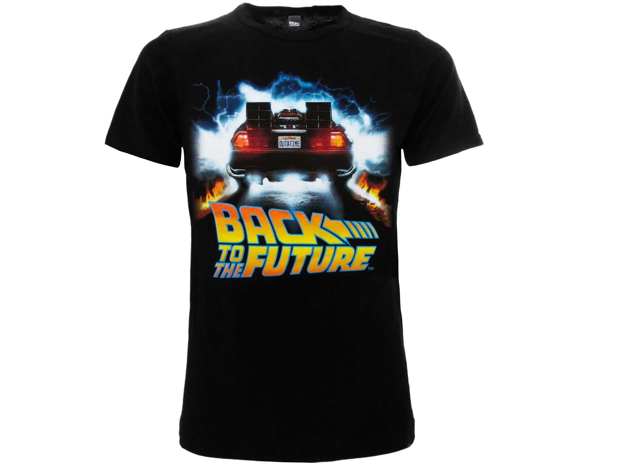 BACK TO THE FUTURE - T-shirt locandina L nera GED