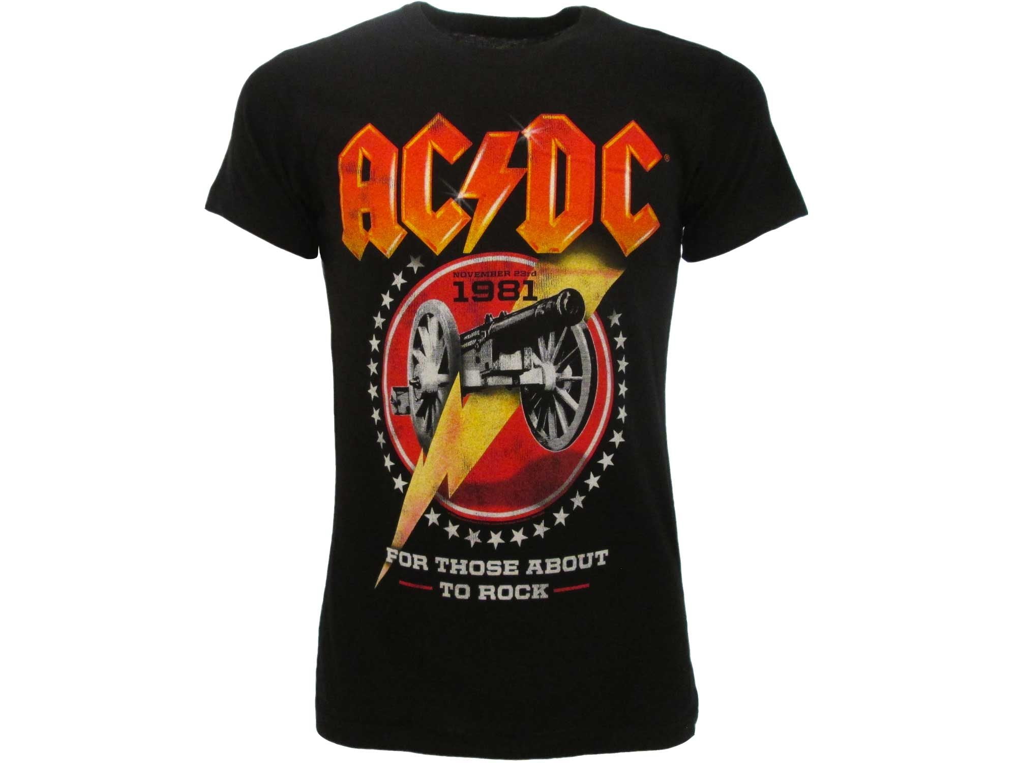 AC/DC - FOR THOSE ABOUT TO ROCK T-shirt L nera GED