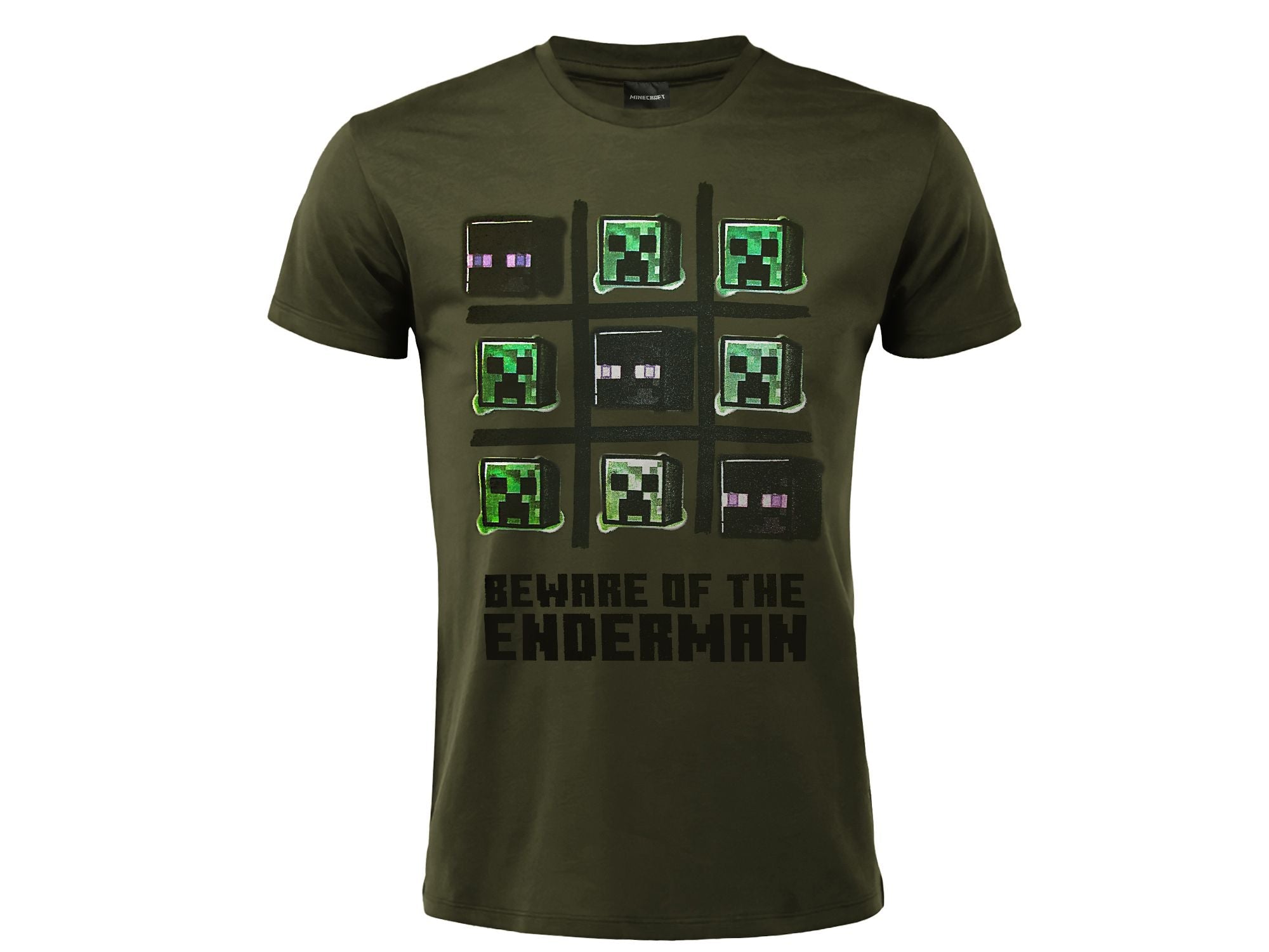 MINECRAFT - "Beware of the enderman" T-shirt 14 anni verde scuro GED