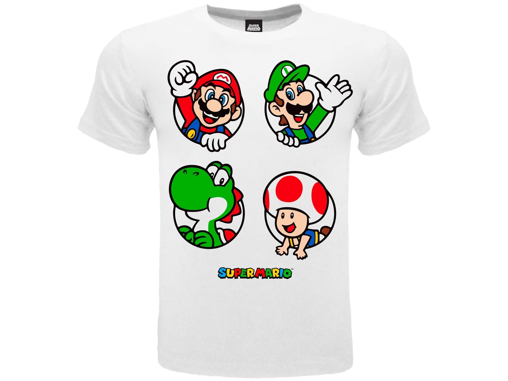 NINTENDO SUPER MARIO : ICONE T-SHIRT BIANCA 9/11 ANNI GED