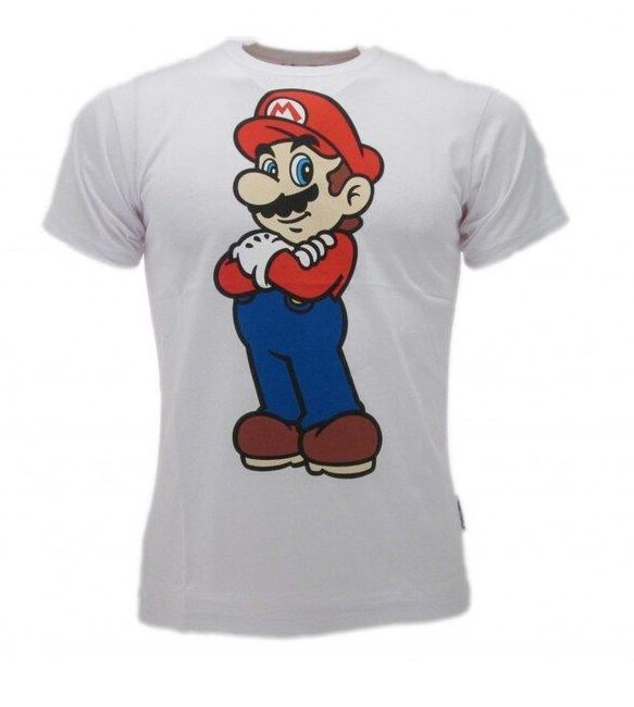 NINTENDO SUPER MARIO : Super Mario T-SHIRT 12-13 anni (BIANCA) GED