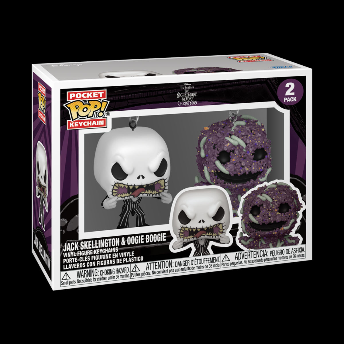 FUNKO POP Keychain: The Nightmare Before Christmas 2pk- Jack/Oogie Funko
