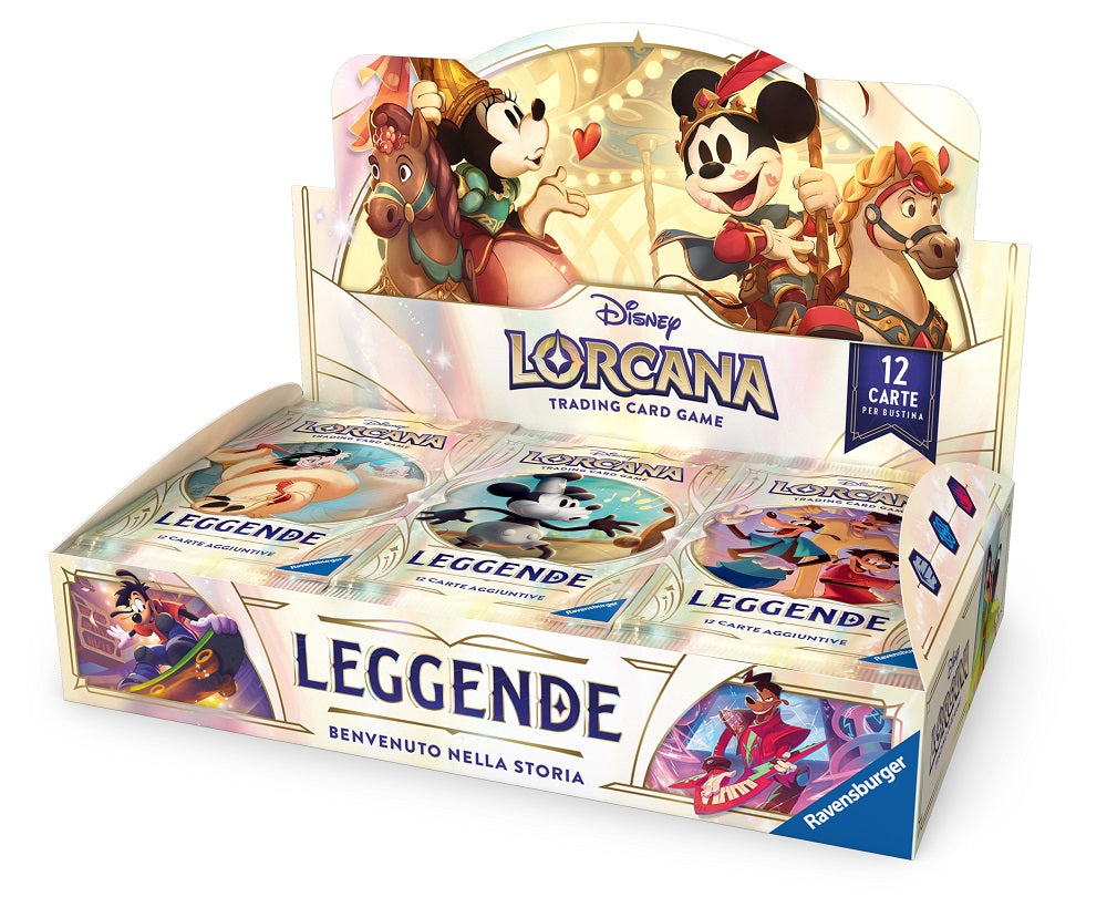 RAVENSBURGER DISNEY: LORCANA - SET 9 LEGGENDE BOOSTER DISPLAY (24 BUSTE) - ITA Ravensburger TCG