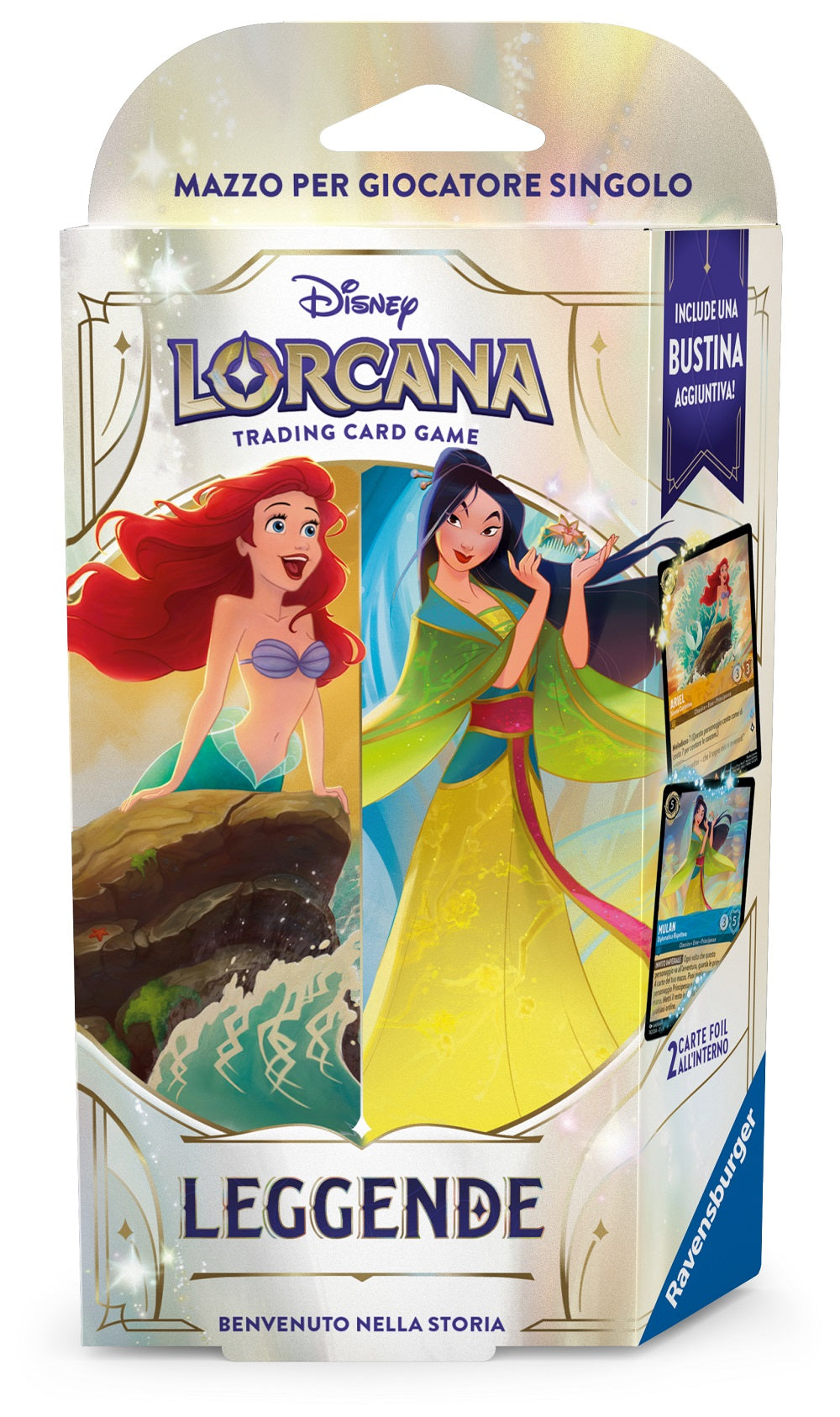 RAVENSBURGER DISNEY: LORCANA - SET 9 LEGGENDE STARTER DECK DISPLAY (8 MAZZI) - ITA Ravensburger TCG