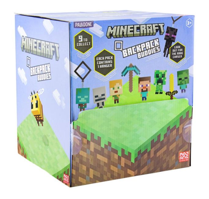 PALADONE - MINECRAFT Minecraft Backpack Buddies CDU 24pcs Paladone