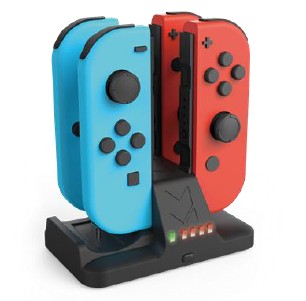 NACON Ricarica x 4 joycon.Indicaz carica, RGB Big Ben