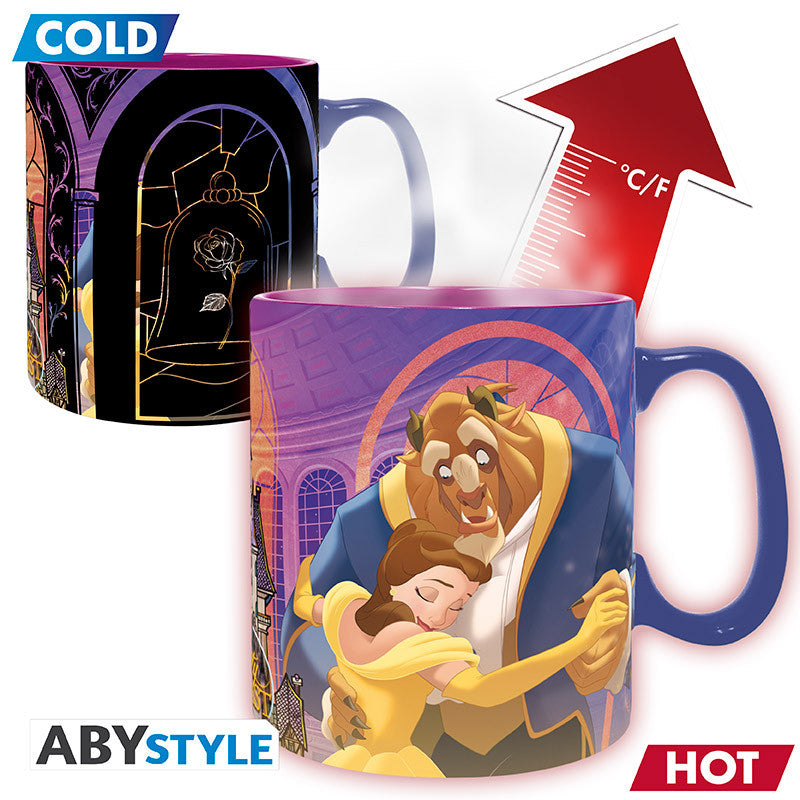 ABYSTYLE DISNEY - Tazza termosensibile 460 ml: "Beauty & the Beast Abystyle