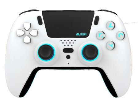 FREAKS AND GEEKS Wireless Bluetooth Controller for PS5- LED - White Trade Invaders