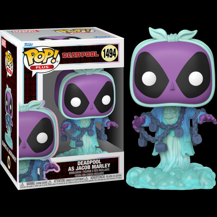 FUNKO POP Plus: Deadpool Lit Classics – Deadpool Jacob Marley 9 cm Funko